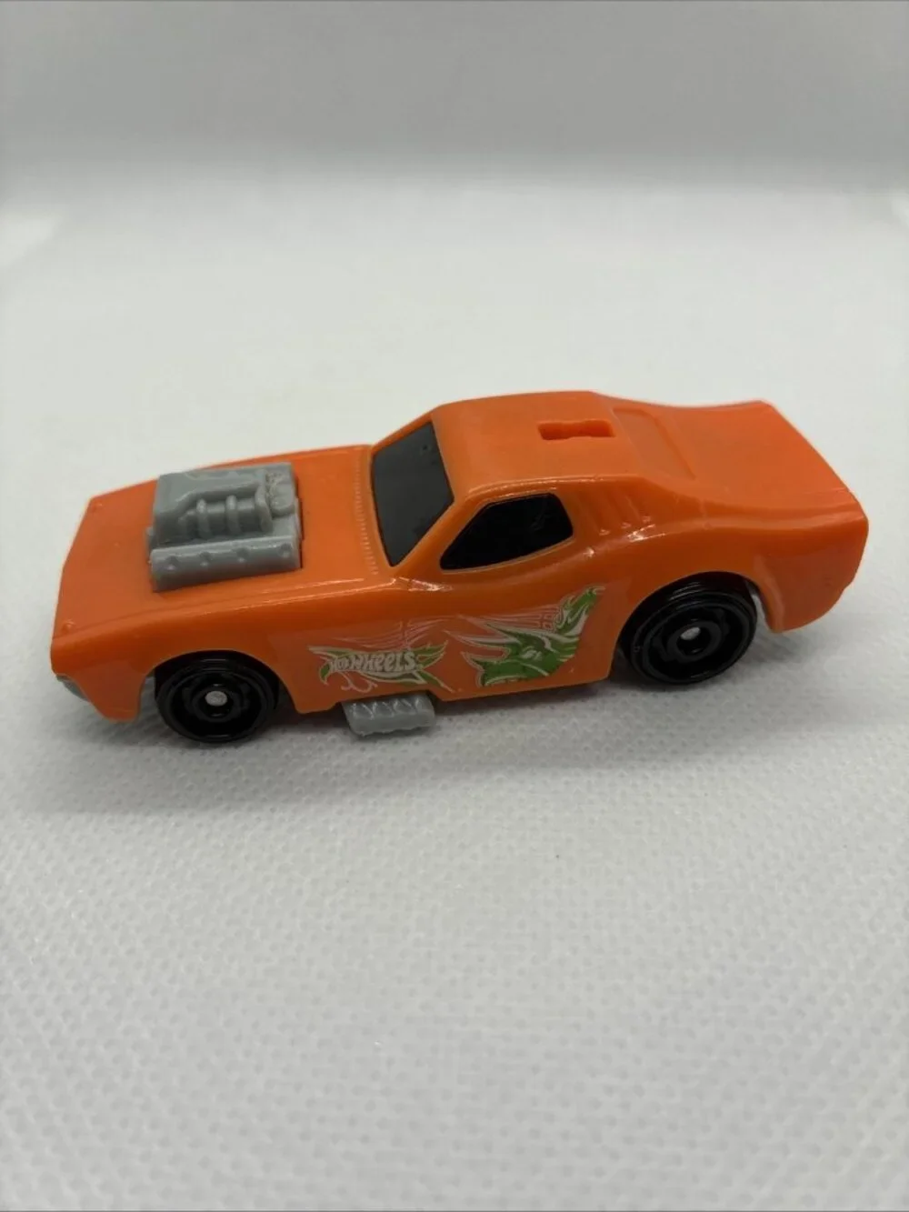 2020 Burger King Hot Wheels Orange Muscle Car Toy ML-01-02 Mattel Loose